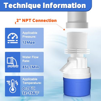 2" Top Inlet Water Float Valve, 2 Inch Big Flow Automatic Water Level Control Float Valve for Water Tank, Water Troughs, Pond, Pool, Livestock, Aquariums (2" Top Inlet) - color: 2" Top Inlet