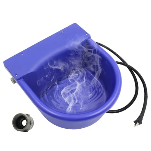 Automatic Heated Dog Bowl with Float Valve Anti Bite Heating for Livestock Dogs, Horses, Sheep, Pigs, Large Capacity Outdoor Winter Automatic Water Filling and Insulation Bowl (Green, Size) - color: green