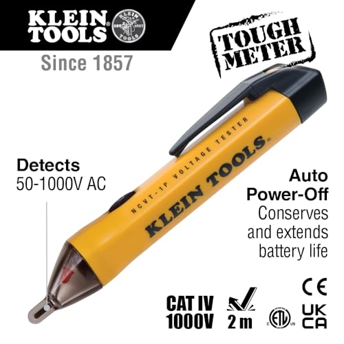Klein Tools 80077 Voltage Test Kit, Electronic AC/DC Tester, GFCI Outlet Tester and Non-Contact Test Pen, 3-Piece
