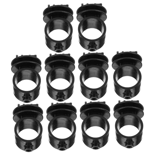 Happyyami 10pcs Black Electric Fence Insulators Wire Tighteners for Farm Fencing Easy Installation for Electric Fence Setup Supports Garden Wire and Livestock - color: Black