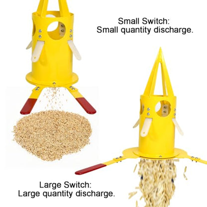 Big Bag Dispenser Bulk Bag Unloader Big Bag Animal Feed Unloader for Warehouse Farm Home Use (Yellow + Red) - color: Yellow + Red