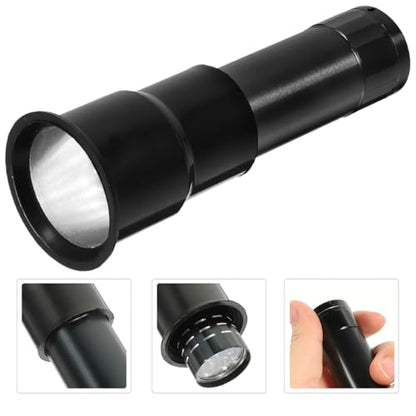 Hemobllo Handheld Egg Candling Lamp Portable Led Cold Light Egg Candler for Chicken Duck Goose Incubation Embryo Inspection 4.01X1.41X1.41 Inch - color: Black