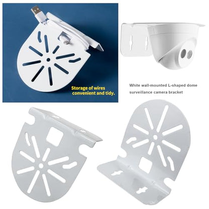 Security Camera Mount CCTV Security Dome IP Camera Mounting,Dome Cameras Bracket，L-Shape Dome Camera Bracket， (2 Pack) (XBQ-2.5)