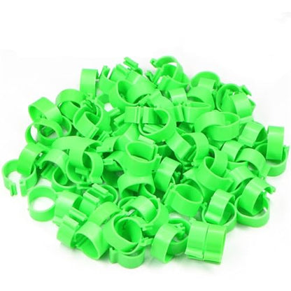 25pcs 100pcs Chicken and Duck Pigeon Leg Small Foot Ring Clasp Poultry Chick Goose Animal Identification Tool for Easy Flock Management(Pigeon Green 100pcs) - color: Pigeon Green 100pcs