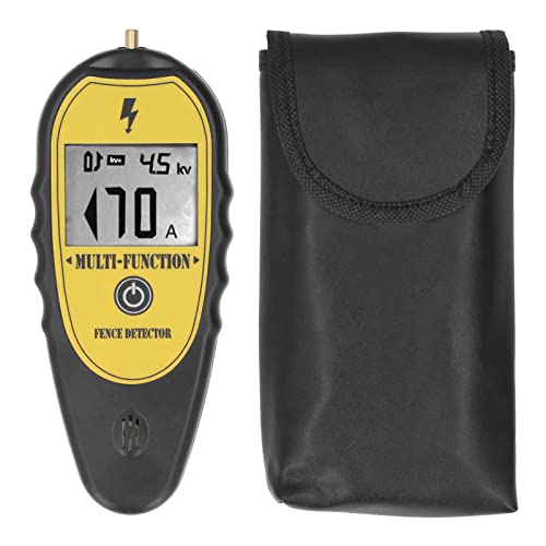 Fence Tester, Portable Electrical Fence Voltage Tester, Electrical Test Kit with Digital Multimeter,15KV LCD Screen for Livestock Farms