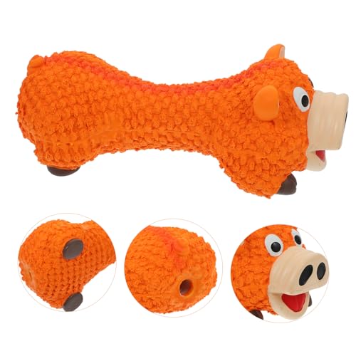 POPETPOP Pet Chewing Toy Interactive Molar Plaything for Dogs and Squeaky Pig Design for Boredom Relief and Training Fun