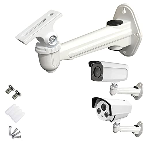 Universal CCTV Security Camera Mounting, IP Camera Bracket, Aluminum Alloy Indoor Outdoor Wall Ceiling Mount Holder Stand Monitor Rotary Bracket (1 Set) (1 Pack)
