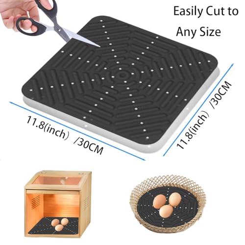 Durable Washable Chicken Nesting Pads for Coop - 12x12 Inch Reusable Nest Box Mats, 6PCS Soft Plastic Liners for Egg Laying Hens - Easy Clean, Leakproof, Premium Quality