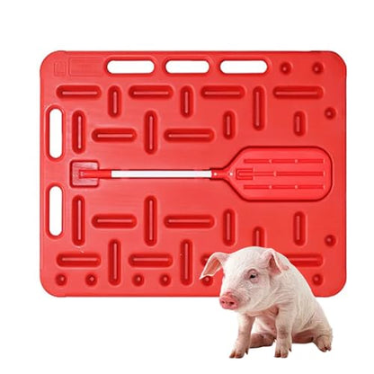 JYHHCYS Animal Guide Panel with Livestock Sorting Paddle, Lightweight Livestock Sorting Panel for Pig, Cattle, Sheep, Goats, Large Pig Divider Board with Rounded Hand(Small) - size: Small