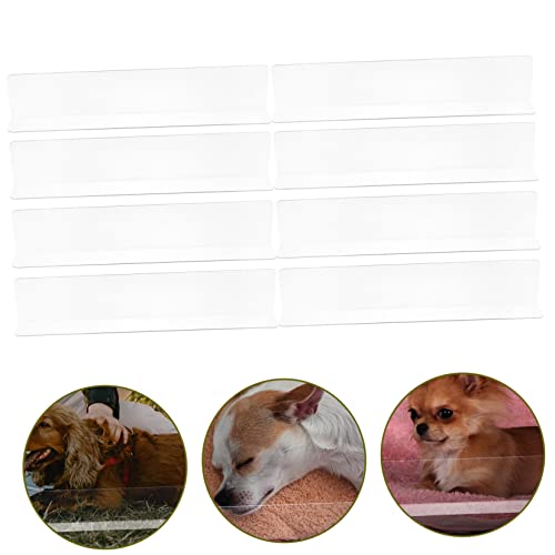 Angoily 8pcs Cuttable Guinea Pig Cage Barrier Blocker Easy Install Pet Cage Liner Guard for Hamsters and Small Animals Protects Against Chewing and Scratching for Playpens and Living