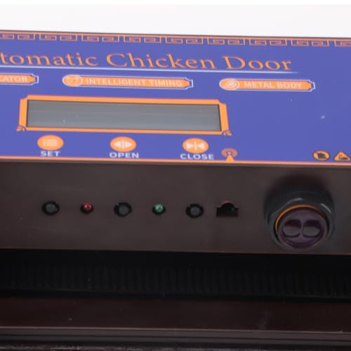 Automatic Chicken Coop Door Opener Anti Pinch IP45 Solar Powered Poultry Coop Door with Timer (Dark Brown) - color: Dark Brown