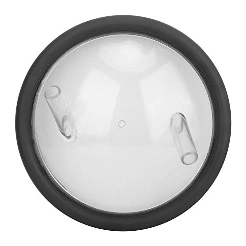 Food Grade Transparent Milk Bucket Lid with 2 Openings & Silicone Gasket, Plastic Replacement Lid Fits 25–30 L Milking Machine Buckets, Dishwasher Safe