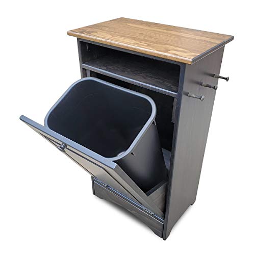 Peaceful Classics Dog Feeder Station - Pet Food Storage Cabinet, Can Hold 35 Lbs of Pet Food (Mocha) - color: Mocha