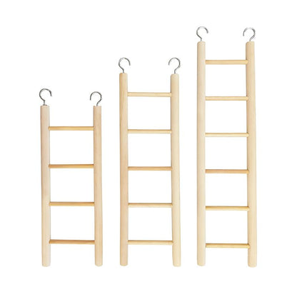 3 Pcs Bird Ladder for Cage Wooden Bird Ladder, Flexible Climbing Bird Toys Hanging Bird Cage Ladder for Parakeets Parrots Cockatoo Lovebirds, Hanging Bird Cage Ladder