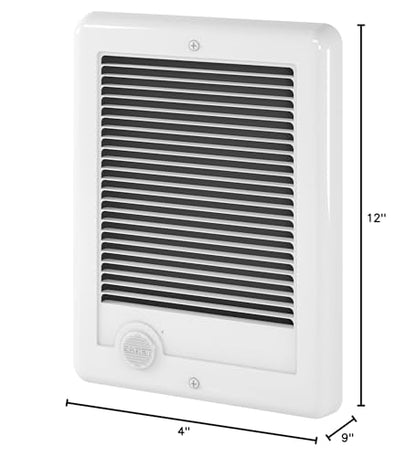 Cadet Com-Pak Electric Wall Heater Complete Unit Without Thermostat (Model: CSC152W, Part: 67543), 5120/3840 BTU, 240/208 Volt, 1500/1125 Watt, White