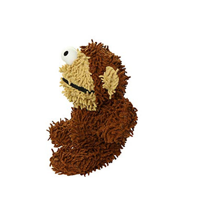 MIGHTY® 2 Pack Microfiber Medium Monkey Dog Toys | Ultra Durable Plush Toy with Multiple Layers & Reinforced Seams , Washable and Floats , Mighty® Construction - color: 2PK Brown Monkey