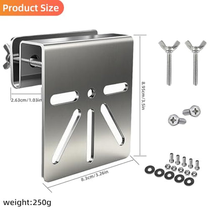 2 Pack Gutter Mount for Eufy Eolocam S340/E30, Stainless Steel Security Camera Bracket (Silvery2) - color: Silvery2