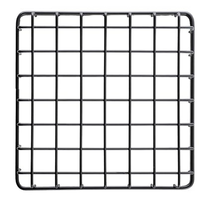 G.E.T. WB-662-MG Square Metal Storage Wire Basket for Pantry, Produce and More, 6" x 6" x 2" - size: 6" x 6", style: 2" Deep