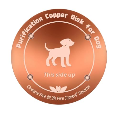 Copper Waterer Cleaning Disc, All Season Livestock Water Purifier Tray Keeps Water Clean for Poultry, Dogs & Cattle - size: dog