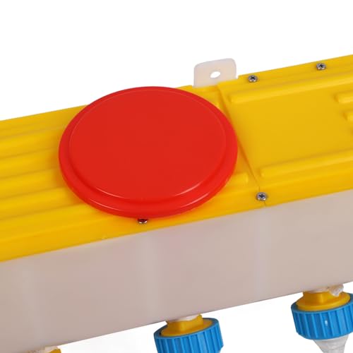 Dioche 10L SilicoSilicone Lamb Drink Nipples Feeder 10L Wall Mounted Livestock Milk Feeding Bucket for Nursing Lambs, Goats & Piglets - 8 Teats for Optimal Feeding