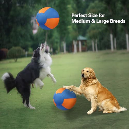 Herding Ball for Dogs, 18'' Durable Waterproof Jolly Ball for Dogs, Dog Training Toy for Medium & Large Breeds, Large Dog Toys for Collie, Australian Shepherd, and All Herding Breeds