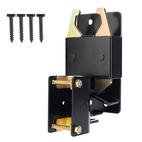 2 Way Heavy Duty Lockable Gate Latch, Black Anti-Sag Farm Gate Latch, Two-Way Livestock Gate Latch Hardware for Farms, Metal Gates, Ranches, Pet Cages, Fences, Stables, 1 pcs
