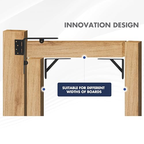 Heavy Duty Anti Sag Gate Kit - 90 Degree Bracket with Hinges for Wooden Fences - No Sag Corner Brace for Doors & Driveway (2 Sets) - style: 2 Sets of Anti Sag Gate Kit and Gate Latch