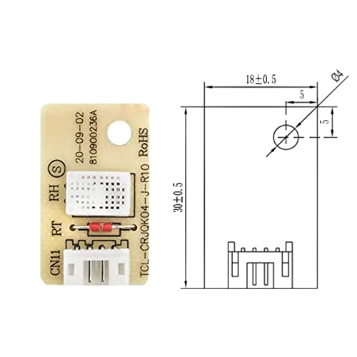 SaiDian 1Pcs Dehumidifier Humidity Senson Temperature Sensor for HIS06 | Plug-and-play,Water Resistance,Fast Response,Low Humidity Hysteresis,Dehumidifying Accessories,Humidifier Control Sensor