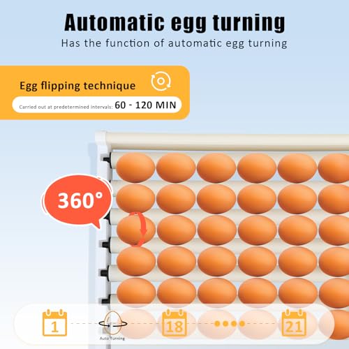 400-Egg Commercial Cabinet Incubator, Digital Poultry Hatcher with Automatic Temperature & Humidity Control, Large-Capacity Auto Turner for Chicken, Duck, Goose & Quail Eggs
