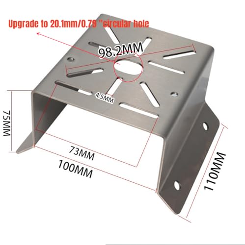 CCTV Security Camera Corner Mount Bracket, Stainless Steel Wall Corner Adapter Mount Bracket for Universal PTZ Security Camera Mounting Surveillance System