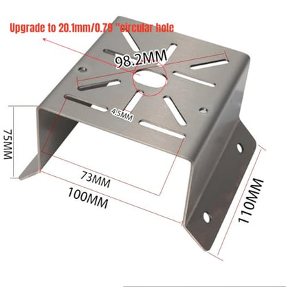 CCTV Security Camera Corner Mount Bracket, Stainless Steel Wall Corner Adapter Mount Bracket for Universal PTZ Security Camera Mounting Surveillance System