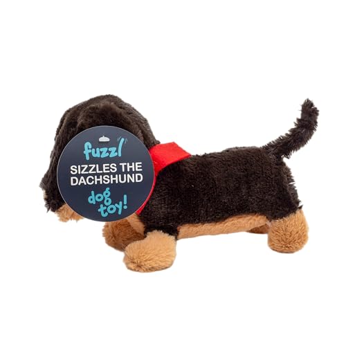 Fuzzl Eco Leather Natural and Tough Dog Toys - Long Lasting Chew Toys for Aggressive Chewers - Strong Dog Toy for Dogs and Puppy - style: Plush Sizzles