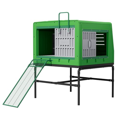 Plastic Chicken Coop Insulated Hen House Weatherproof Chicken House, Durable Cube Large Chicken Cage Easy to Assembly & Clean (Basic) - size: Basic