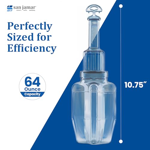 San Jamar Rapi-Kool Plus Cold Paddle with Hand Tag – RCU64V2 Ice Wand for Cooling Soups and Hot Liquids in Commercial Restaurants and Kitchens, Durable Polycarbonate, 64 Ounce Capacity