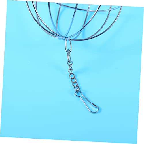Toyvian 8cm Grass Feed Dispenser Ball Toy for Guinea Pigs Hamsters and Rabbits Sturdy Hanging Treat Dispenser for Small Pets Promotes Healthy Chewing and Play
