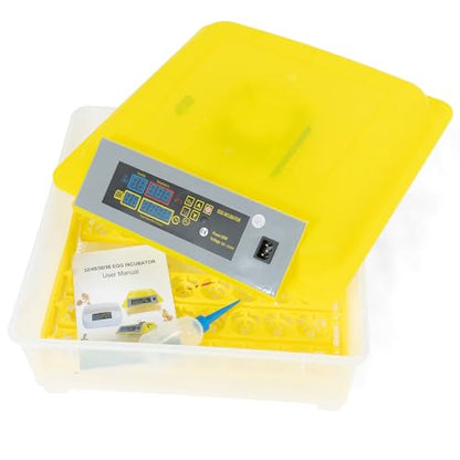 Egg Incubator Automatic Digital Hatcher Machine with Turning Temperature Control for Hatching Chicken Duck Goose Quail (48 Eggs) - size: 48 Eggs