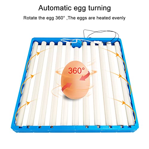 Automatic Multifunction Incubator Egg Tray With 110V Motor Turning Hatcher for Chickens/Ducks/Birds/Poultry (11 tubes) - color: 11 tubes