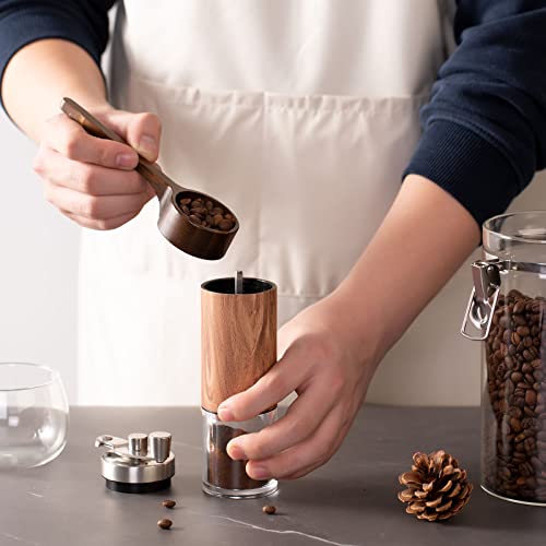 Bamboo Wooden Coffee Scoop for Jars Farmhouse Minimalist Food Jar Scoop - color: Bamboo