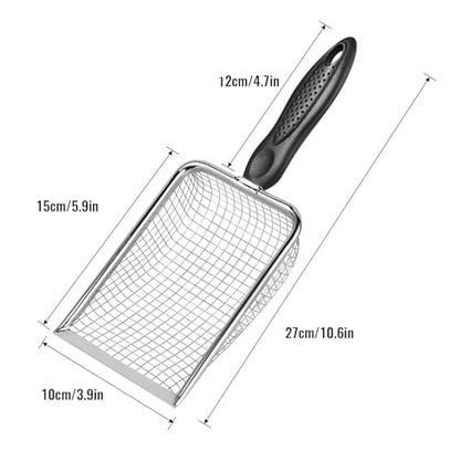 Heavy Duty Stainless Steel Chicken Manures Shovel for Easy of Poultry Coops with Ergonomic Handle