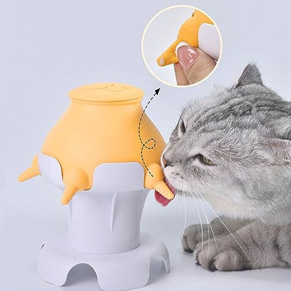 Puppy Bottles for Nursing, Milk feeders for Multiple Puppy,Feeder Bowl for Kittens, Puppy,Capacity 300ml, White Hollow Base