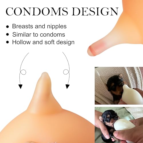 Doggiema Puppy Milk Feeder Nipple Puppy Bottle Puppy's feeders - size: L size for Medium/Large Puppy
