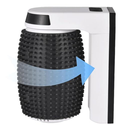 Cat Corner Brush - Grooming Tool, Wall Mount Comb | Automatic Rotating Massager Brush, Catnip-Infused Groomer for Indoor Use, for Long Cats