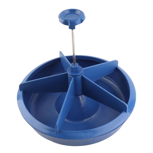Feeder, 5 Slots Plastic High Capacity Feeding Bowl, Trough with Removable Inner Components for Pigs and Livestock