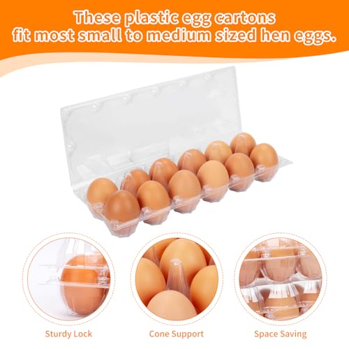 120 Pack Egg Cartons Cheap Bulk 12 Count Egg Containers for Chicken Eggs, One Dozen Empty Egg Cartons for Home Ranch Chicken Farm, Commercial Business Market Display, 2x6 Grids - size: Medium, style: 2x6Grids-120count