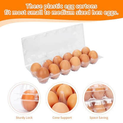 120 Pack Egg Cartons Cheap Bulk 12 Count Egg Containers for Chicken Eggs, One Dozen Empty Egg Cartons for Home Ranch Chicken Farm, Commercial Business Market Display, 2x6 Grids - size: Medium, style: 2x6Grids-120count