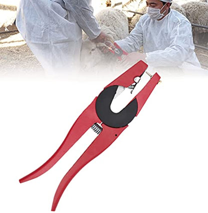 Sheep Ear Tag Plier - Animal Applicator Plier Farm ID Tag Tool for Goat, 9" L - style: Ear Tag Plier