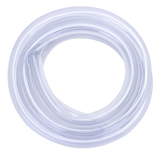 DERNORD PVC Tubing 7/8"ID X 1-1/10"OD Flexible Clear Vinyl Hose 10 Feet for Food Grade - size: 10 Feet, style: 7/8"ID X 1-1/10"OD