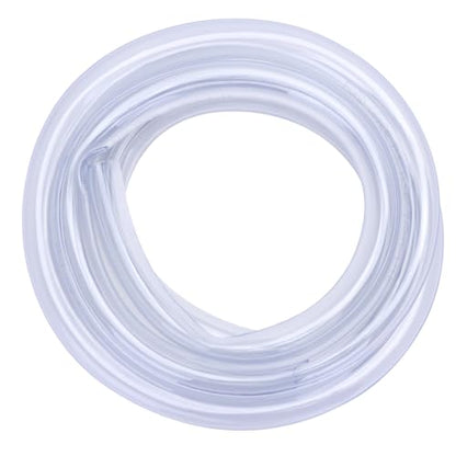 DERNORD PVC Tubing 7/8"ID X 1-1/10"OD Flexible Clear Vinyl Hose 10 Feet for Food Grade - size: 10 Feet, style: 7/8"ID X 1-1/10"OD