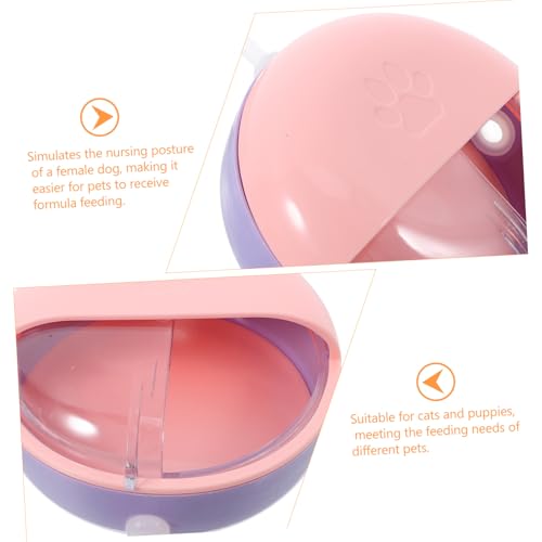Puppy Feeding Bowl with Pacifiers Unique Design for Cats and Dogs Safe Reusable Milk Bowl for Newborn Pets Stylish for Home Decor