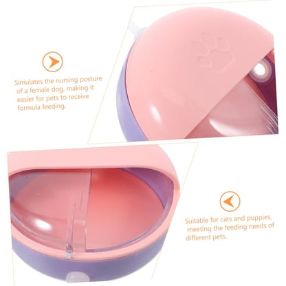 Puppy Feeding Bowl with Pacifiers Unique Design for Cats and Dogs Safe Reusable Milk Bowl for Newborn Pets Stylish for Home Decor